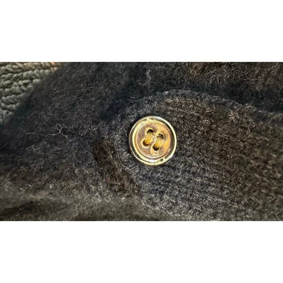 J. McLaughlin Wool Blend Black Cord Sweater Women’s Small - Picture 6 of 7